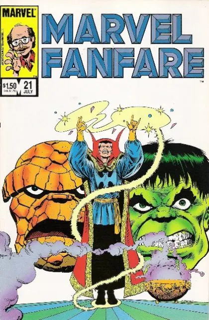 Marvel Fanfare, Vol. 1 #21 comic book cover, 1985