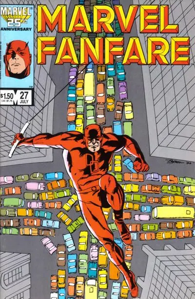 Marvel Fanfare, Vol. 1 #27 comic book cover, 1986