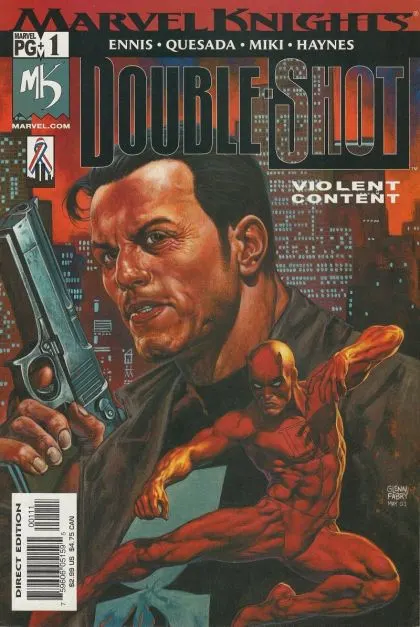 Marvel Knights: Double Shot #1 comic book cover, 2002