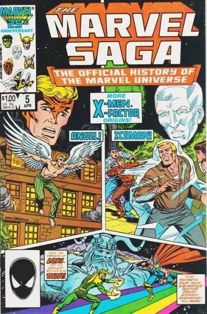 The Marvel Saga #5 Direct Edition comic book cover, 1986