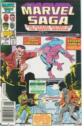 The Marvel Saga #7 Newsstand Edition comic book cover, 1986