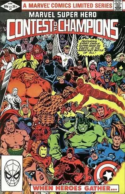 Marvel Super Hero Contest of Champions #1 Direct Edition comic book cover, 1982