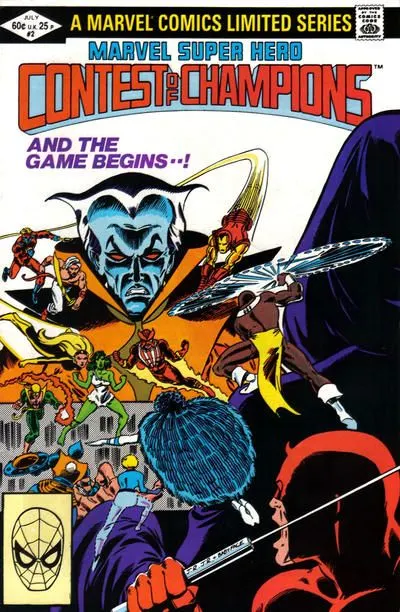 Marvel Super Hero Contest of Champions #2 Direct Edition comic book cover, 1982