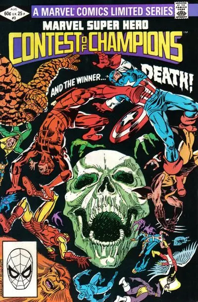 Marvel Super Hero Contest of Champions #3 Direct Edition comic book cover, 1982