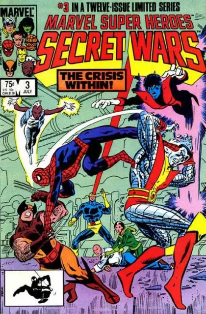 Marvel Super Heroes Secret Wars #3 Direct Edition comic book cover, 1984