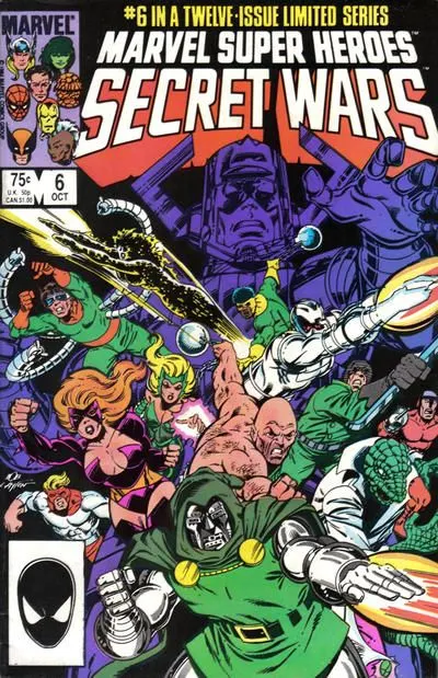 Marvel Super Heroes Secret Wars #6 Direct Edition comic book cover, 1984