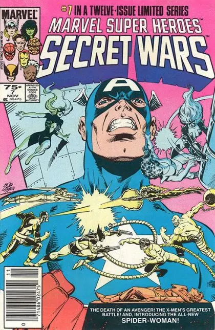 Marvel Super Heroes Secret Wars #7 Newsstand Edition comic book cover, 1984