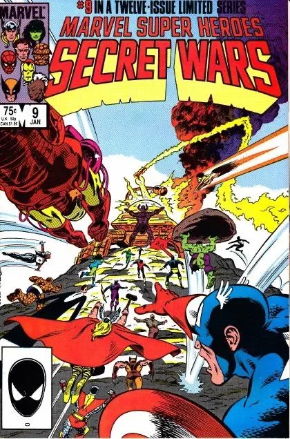 Marvel Super Heroes Secret Wars #9 Direct Edition comic book cover, 1985