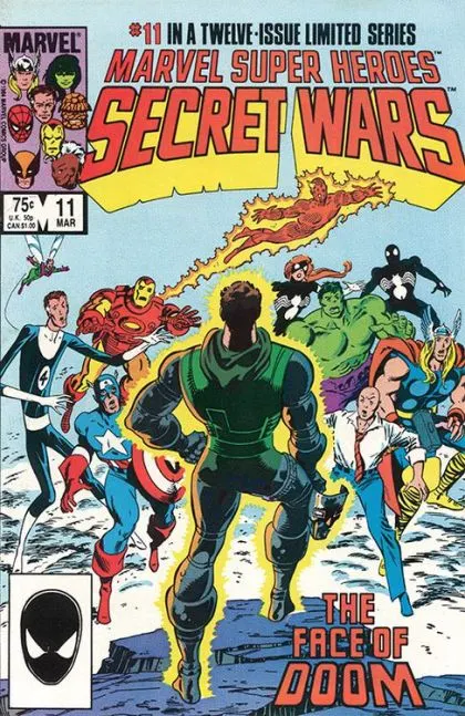 Marvel Super Heroes Secret Wars #11 Direct Edition comic book cover, 1985