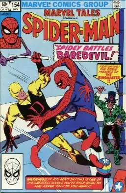 Marvel Tales, Vol. 2 #154 Direct Edition comic book cover, 1983