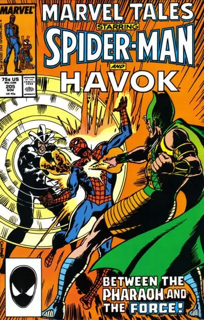 Marvel Tales, Vol. 2 #205 Direct Edition comic book cover, 1987