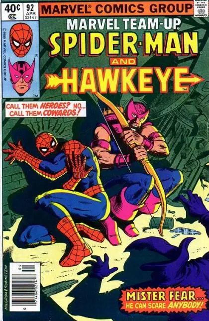 Marvel Team-Up, Vol. 1 #92 Newsstand Edition comic book cover, 1980