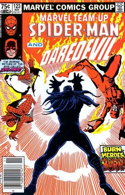 Marvel Team-Up, Vol. 1 #123 Newsstand Edition comic book cover, 1982