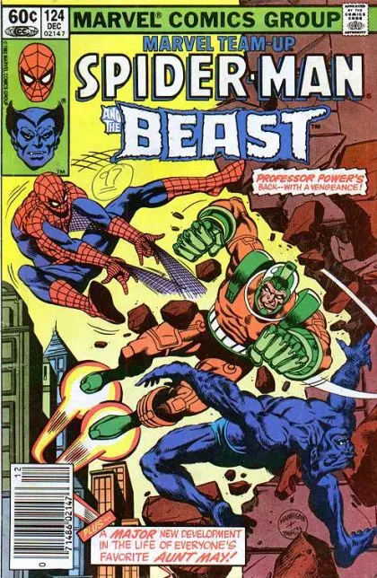 Marvel Team-Up, Vol. 1 #124 Newsstand Edition comic book cover, 1982
