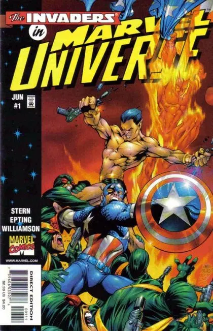Marvel Universe #1 Direct Edition comic book cover, 1998