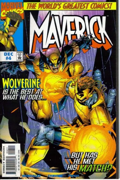 Maverick #4 Direct Edition comic book cover, 1997