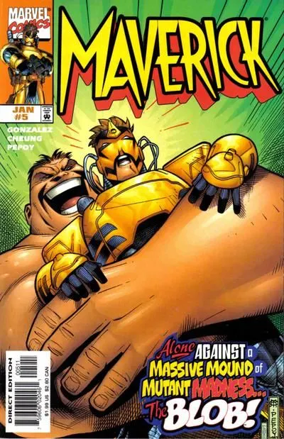 Maverick #5 Direct Edition comic book cover, 1998