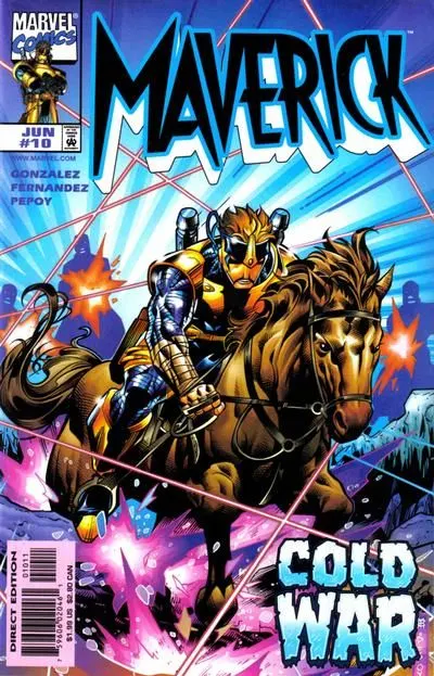 Maverick #10 Direct Edition comic book cover, 1998