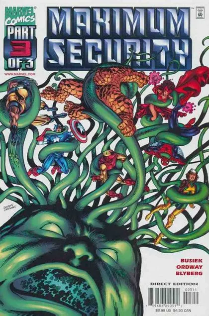Maximum Security #3 comic book cover, 2001