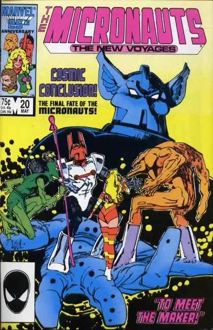 Micronauts, Vol. 2 #20 Direct Edition comic book cover, 1986
