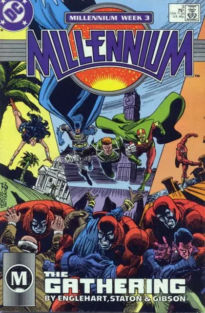 Millennium #3 Direct Edition comic book cover, 1988