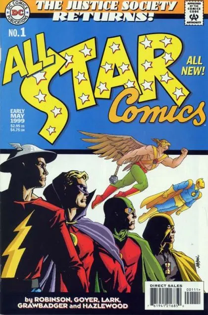 All-Star Comics, Vol. 2 #1 Regular Cover comic book cover, 1999