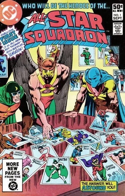All-Star Squadron #1 Direct Edition comic book cover, 1981