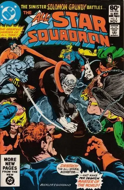 All-Star Squadron #3 Direct Edition comic book cover, 1981