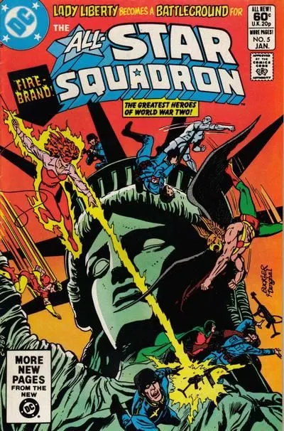 All-Star Squadron #5 Direct Edition comic book cover, 1982