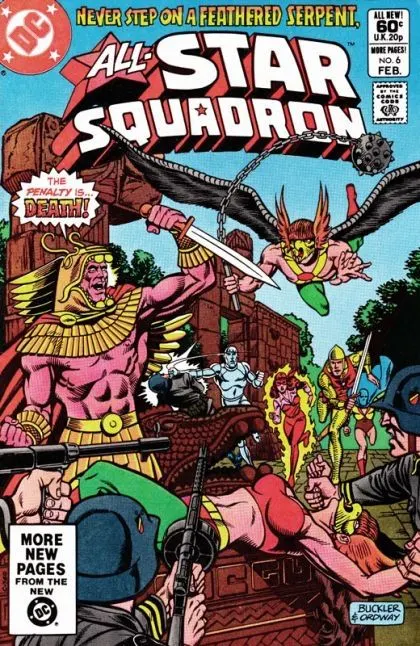 All-Star Squadron #6 Direct Edition comic book cover, 1982