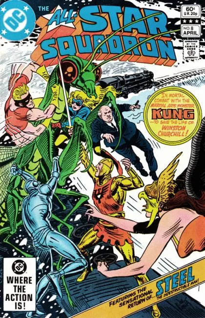 All-Star Squadron #8 Direct Edition comic book cover, 1982