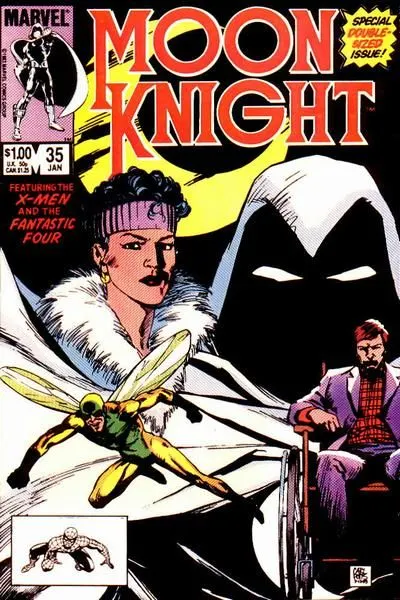 Moon Knight, Vol. 1 #35 Direct Edition comic book cover, 1984