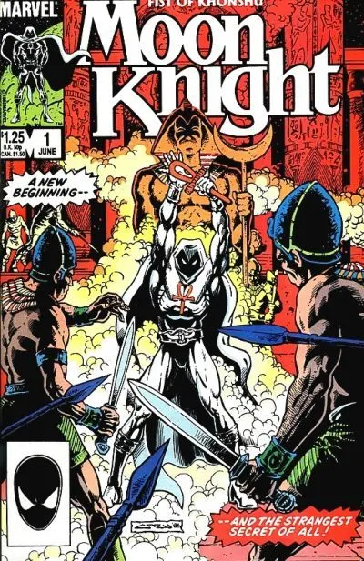 Moon Knight, Vol. 2 #1 Direct Edition comic book cover, 1985