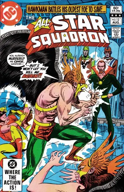 All-Star Squadron #12 Direct Edition comic book cover, 1982