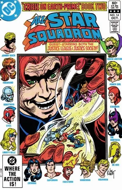 All-Star Squadron #14 Direct Edition comic book cover, 1982