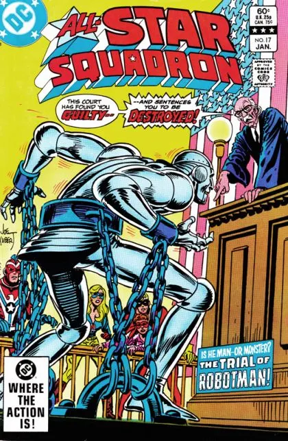 All-Star Squadron #17 Direct Edition comic book cover, 1983