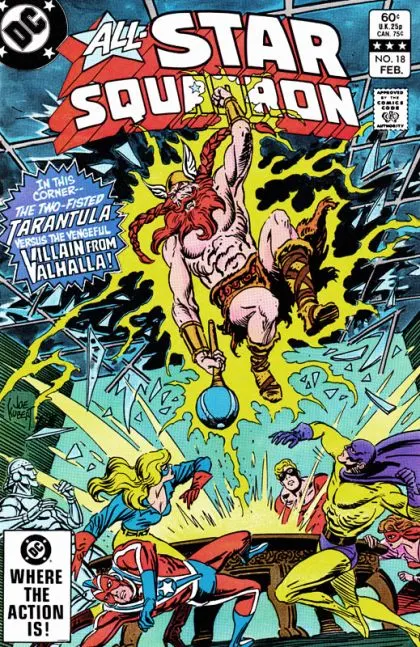 All-Star Squadron #18 Direct Edition comic book cover, 1983