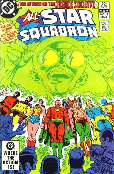 All-Star Squadron #19 Direct Edition comic book cover, 1983