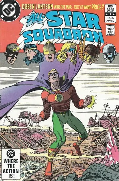 All-Star Squadron #20 Direct Edition comic book cover, 1983
