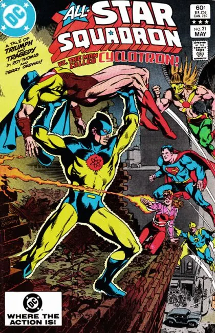 All-Star Squadron #21 Direct Edition comic book cover, 1983