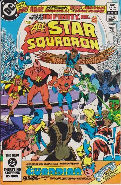 All-Star Squadron #25 Direct Edition comic book cover, 1983