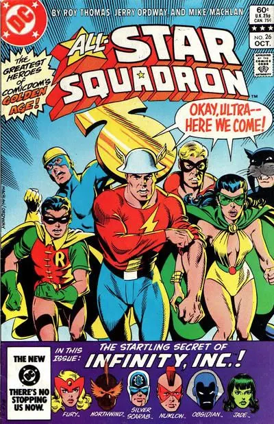 All-Star Squadron #26 Direct Edition comic book cover, 1983