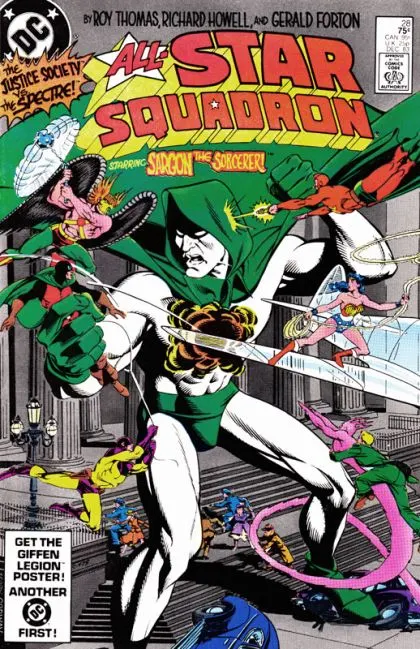 All-Star Squadron #28 Direct Edition comic book cover, 1983