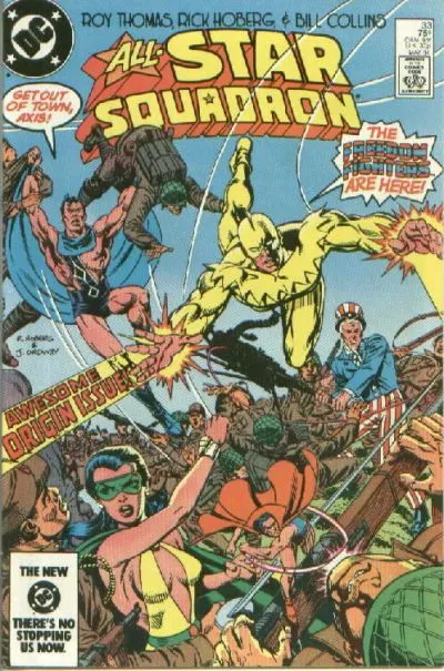 All-Star Squadron #33 Direct Edition comic book cover, 1984