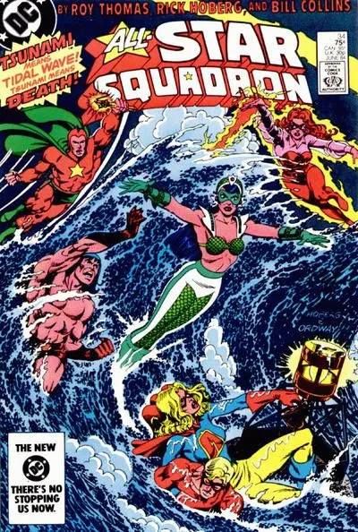 All-Star Squadron #34 Direct Edition comic book cover, 1984