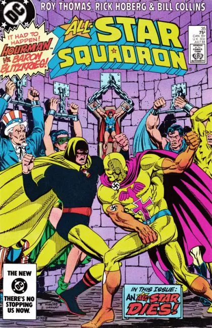 All-Star Squadron #35 Direct Edition comic book cover, 1984