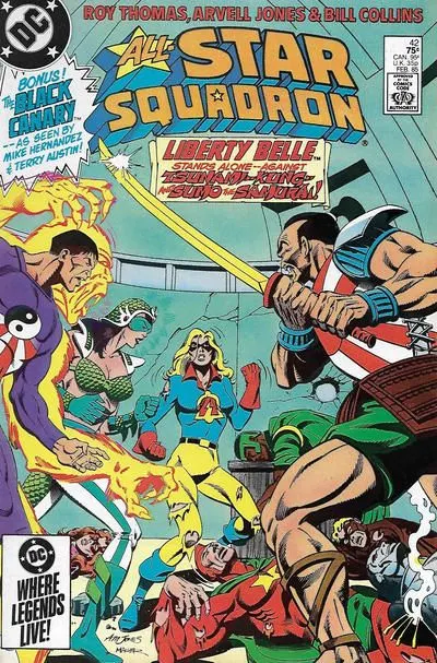 All-Star Squadron #42 Direct Edition comic book cover, 1985