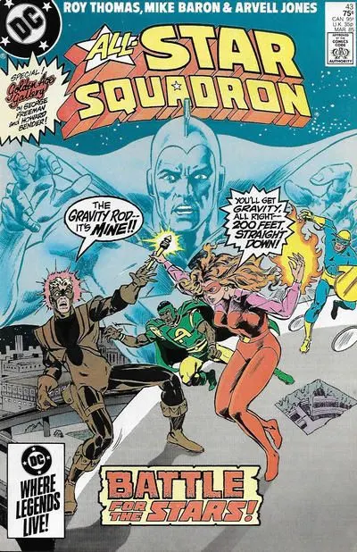All-Star Squadron #43 Direct Edition comic book cover, 1985