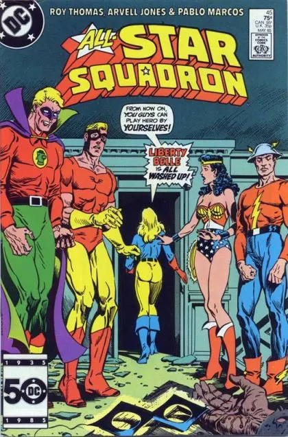 All-Star Squadron #45 Direct Edition comic book cover, 1985