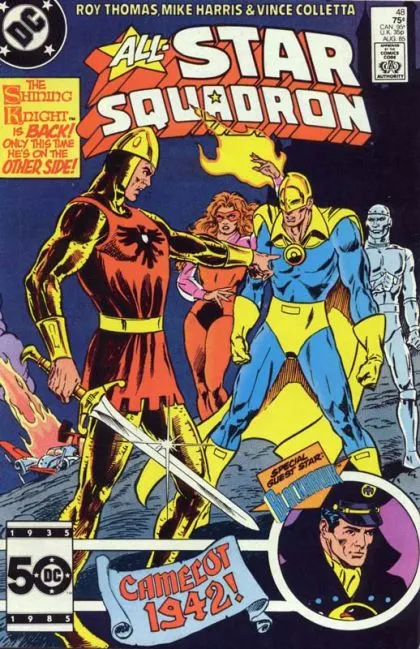 All-Star Squadron #48 Direct Edition comic book cover, 1985